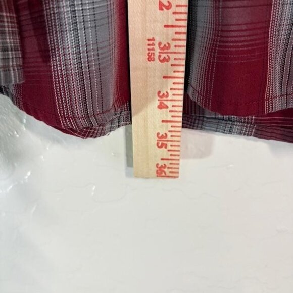 Dixxon Flannel Company Shirt Mens 4XL Red Gray Plaid Syrah Button Up Long Sleeve - Picture 7 of 7